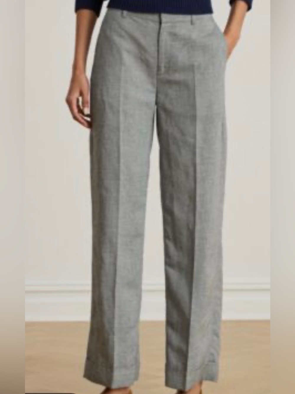 Lauren Ralph Lauren Grey Straight-Leg Dress Women’s Trousers 18R/29W NWT